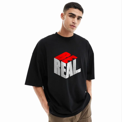 Picture of Men's Stylish Drop Shoulder (Black)