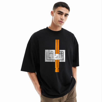 Picture of Men's Stylish Drop Shoulder (Black)