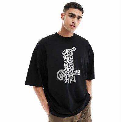 Picture of Men's Stylish Drop Shoulder (Black)