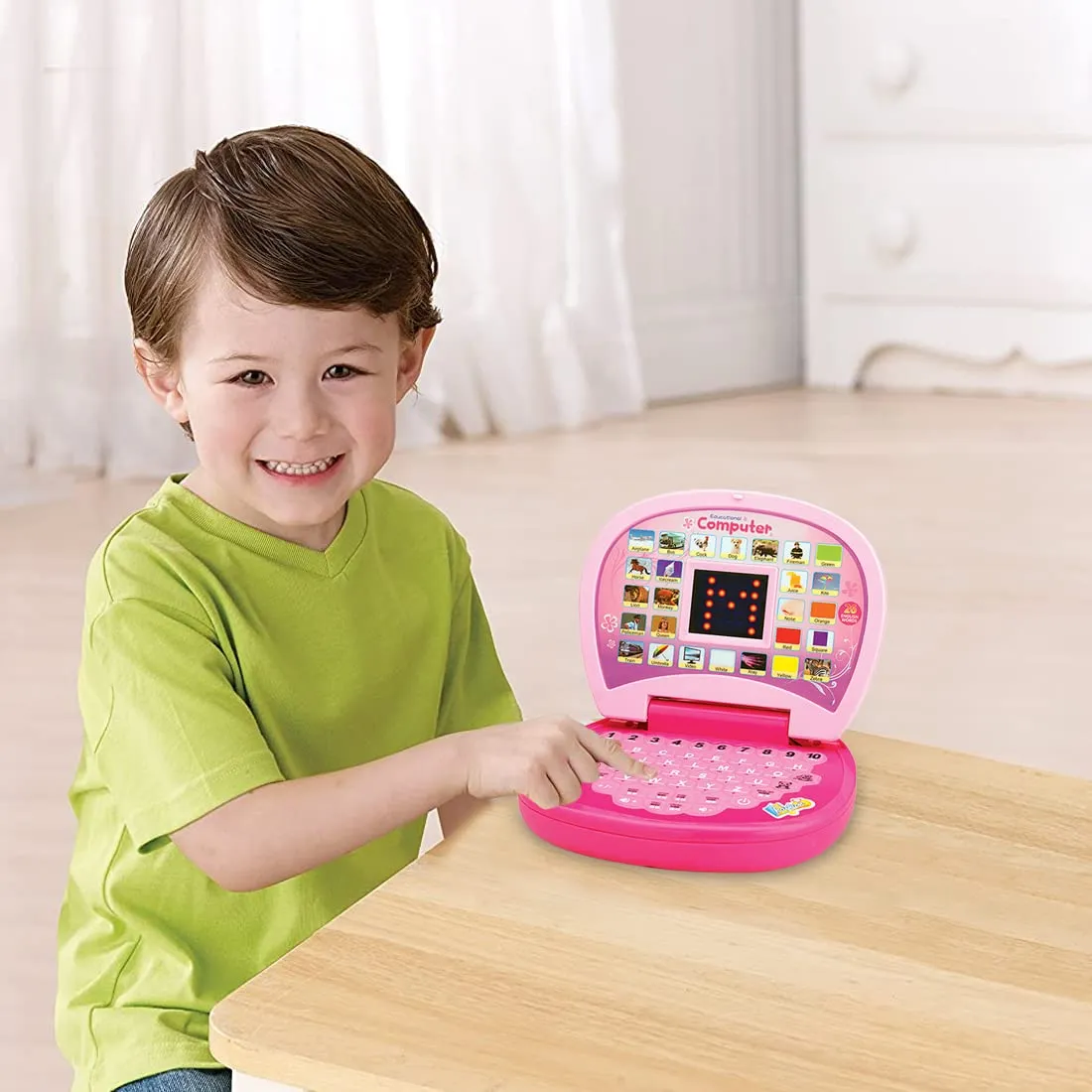 Picture of Kids Computer Toy Baby Laptops for Kids 1 2 3-6 Years Activity Electronics Number & Alphabet Charts for Kids Learning Educational Toy with Sound