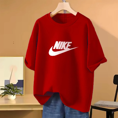 Picture of Drop shoulder T-shirt for Women (Red)