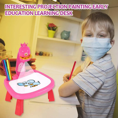 Picture of Little Hands Drawing Projector Table for Kids, Trace and Draw Projector Toy with Light