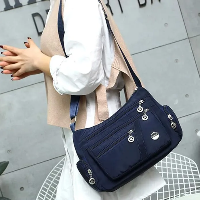 Picture of Women’s Nylon Waterproof Large Capacity Crossbody Bag (Blue)