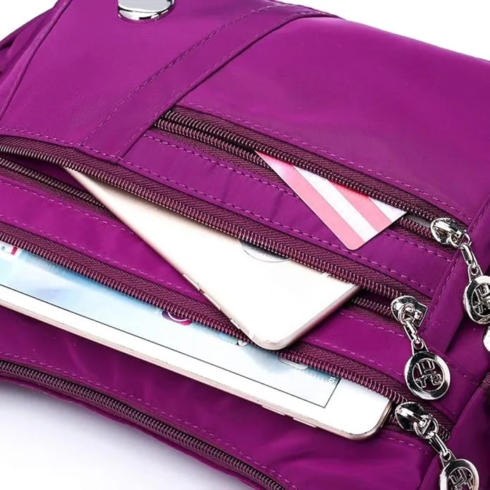 Picture of Women’s Nylon Waterproof Large Capacity Crossbody Bag (Purple)