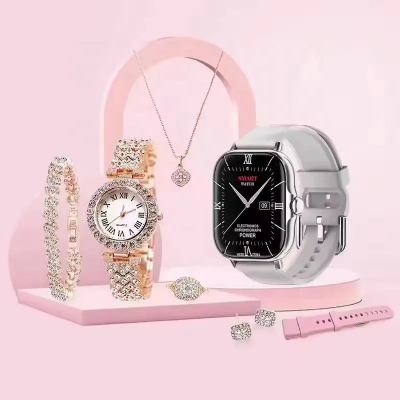 Picture of A58 Plus Smartwatch 2.02 Inch Big Screen Magnetic Charging Bracelet Heart Rate Band Sports Smart Watch With Jewelry For Women