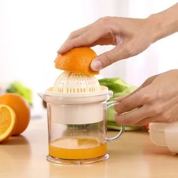 Picture of Manual Hand Press Juicer Squeezer Multifunctional Food Grade PP Small Portable Kitchen Appliance Fruit Extractor