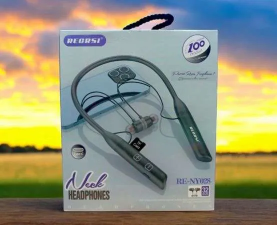 Picture of RECRSI RE-NY028 Hanging Neckband Earphone - Black