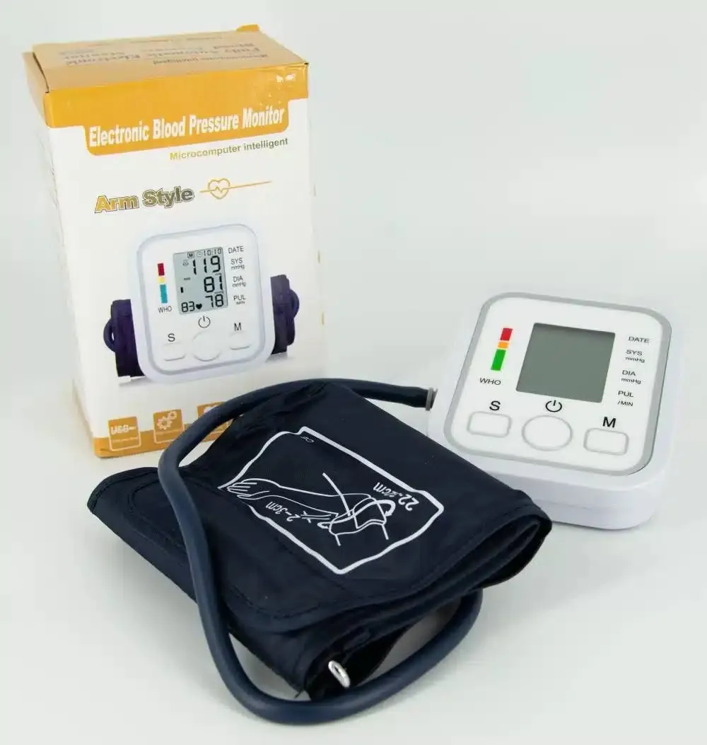 Picture of Medical Equipment 2-in-1 Combo Pack with Free Thermometer (Blood Glucose Meter + Digital BP Monitor)