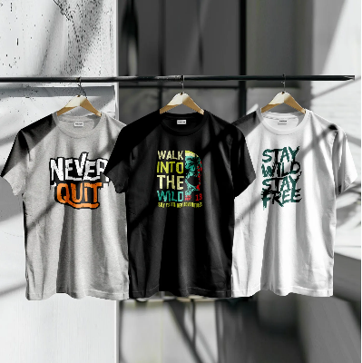 Picture of Unique Design Cotton T-Shirt 3-Piece Combo Pack