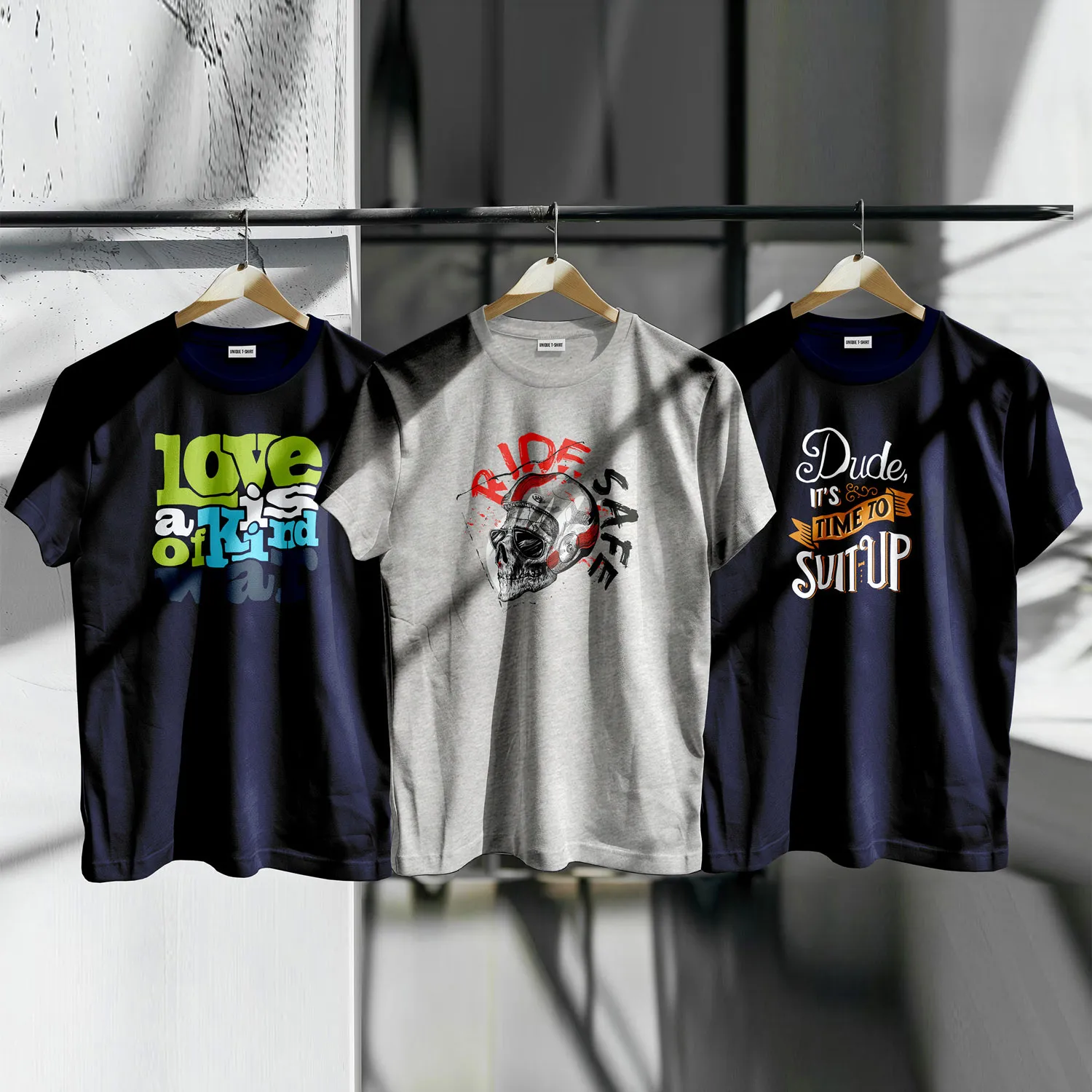 Picture of Unique Design Cotton T-Shirt 3-Piece Combo Pack