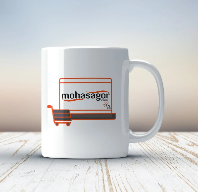 Picture of Rim Color Round Handle Coffee, Tea, Water Mug, Add Photo Text Logo Picture Image