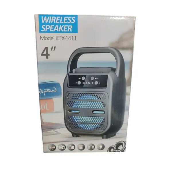 Picture of Ktx-1411 Wireless Bluetooth Portable Speaker 4 Inch - Elevate Audio Experience With A Portable And Wireless Speaker