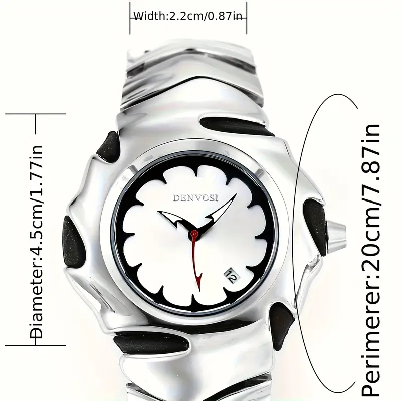 Picture of DENVOSI Premium Metal Watch – Bold Design (Silver Dial)