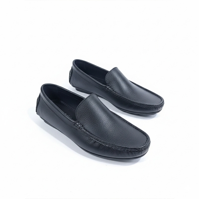 Picture of Black Color Artificial Leather Loafer Shoes for Men New Eid Collection