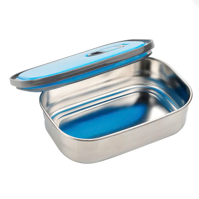 Picture of Lunch Box Tedemel Rectangle Stainless Steel Vacuum Food Container  (Small size)