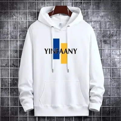 Picture of Stylish Casual Hoodies For Men White