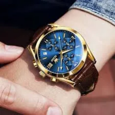 Picture of OLEVS 5610 New Luxury Fashion Glass Quartz Analog Men Watch-Water Resistant