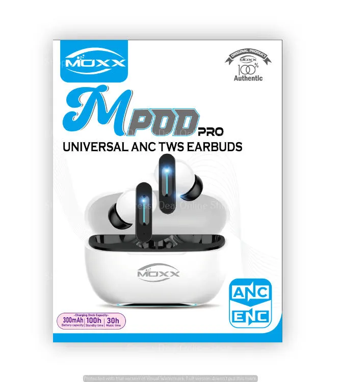 Picture of MOXX MPOD PRO ANC | UNIVERSAL ANC ACTIVE | PREMIUM MICROPHONE BUILD