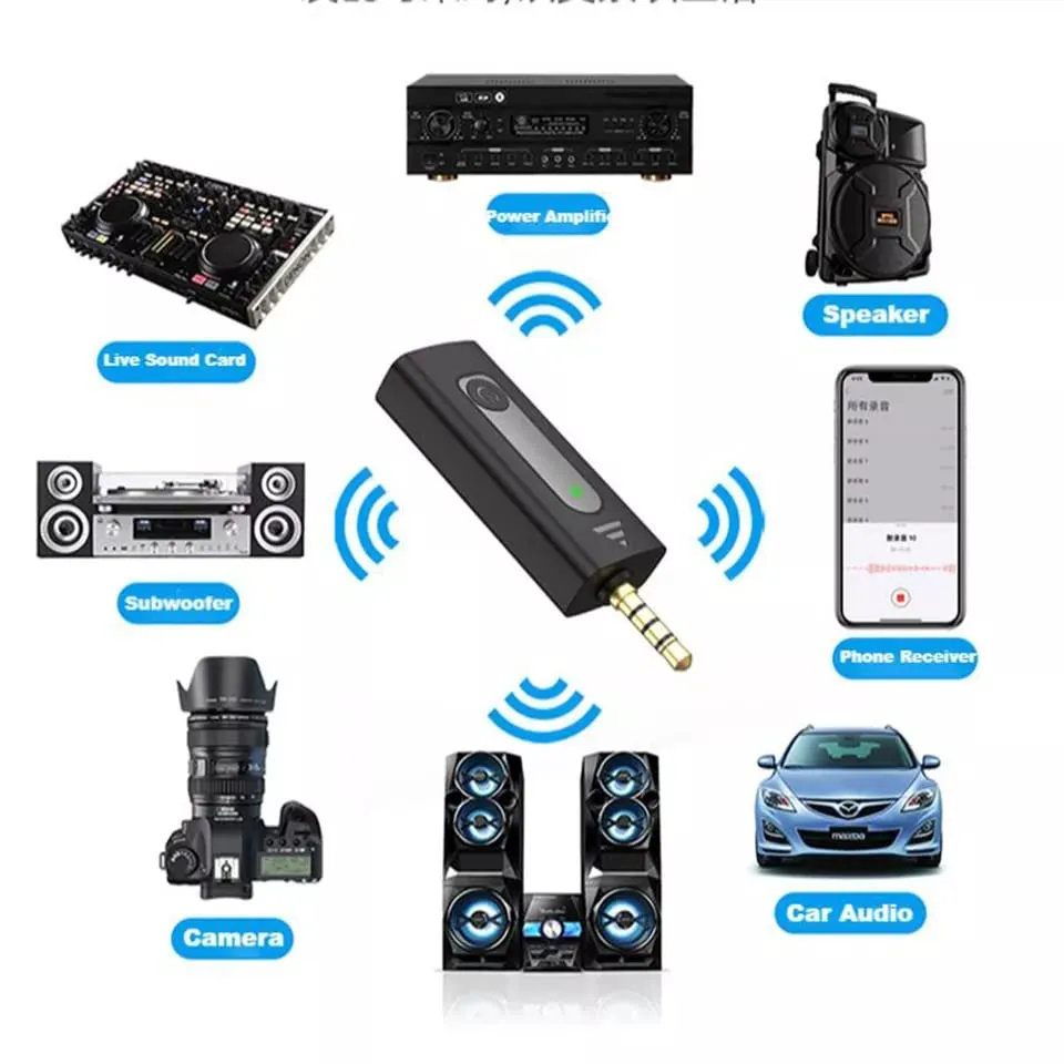 Picture of K35 Wireless Collar Microphone for Vlogging Interview Live Streaming YouTube Compatible with BT Speakers, DSLR Camera