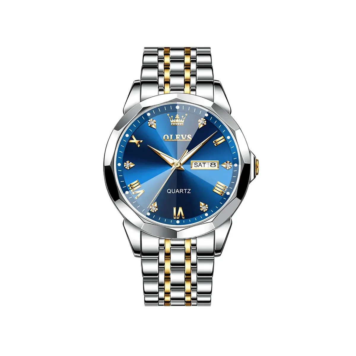 Picture of OLEVS 9931G New Exclusive Design Quartz Watch for Men Nevy blue