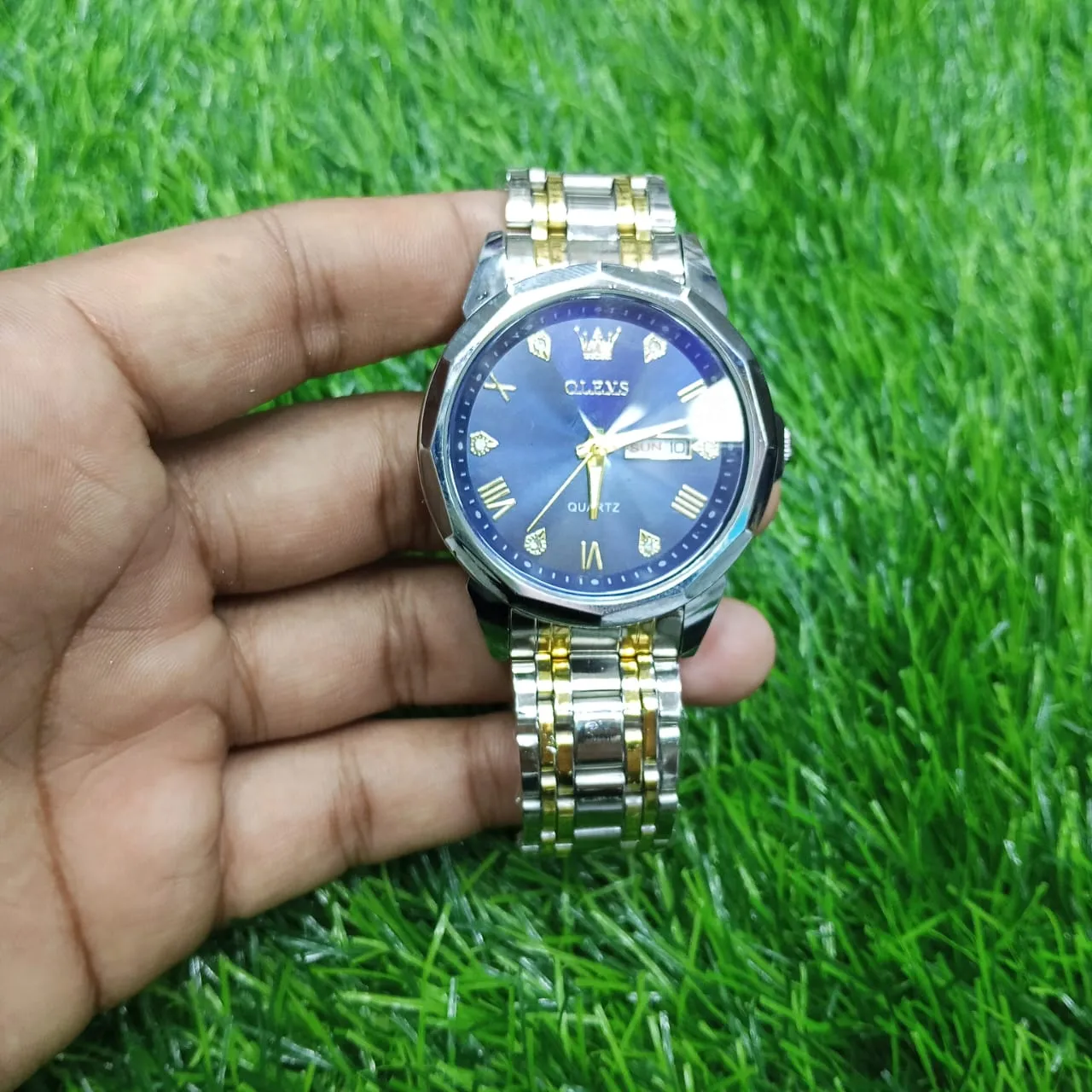 Picture of OLEVS 9931G New Exclusive Design Quartz Watch for Men Nevy blue