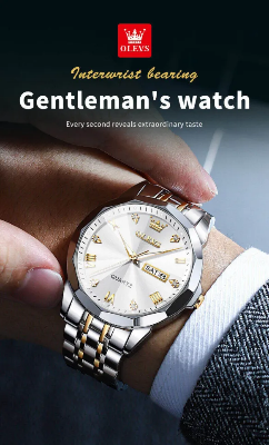 Picture of OLEVS 9931G New Exclusive Design Quartz Watch for Men ( White)