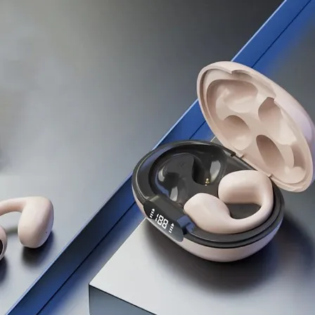 Picture of Painless Wear Ear-clip Earphones, Air Conduction, HiFi Stereo, Clip On Wireless Earphone, Touch Control Model LY22