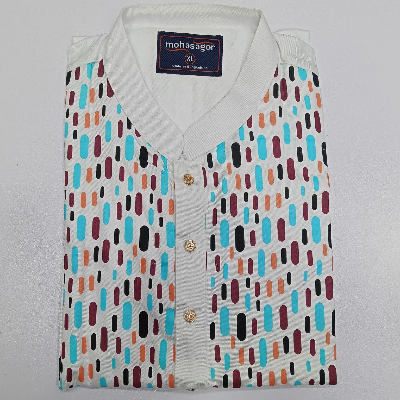 Picture of Colors Printed Stylish Semi Logn Panjabi