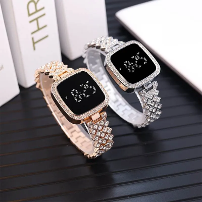 Picture of Elegant Luxury Full Diamond Touch Screen Ladies Watch