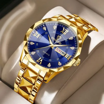 Picture of BINBOND 2521 Luxury Brand Luminous Quartz Watch For Men (golden blue)