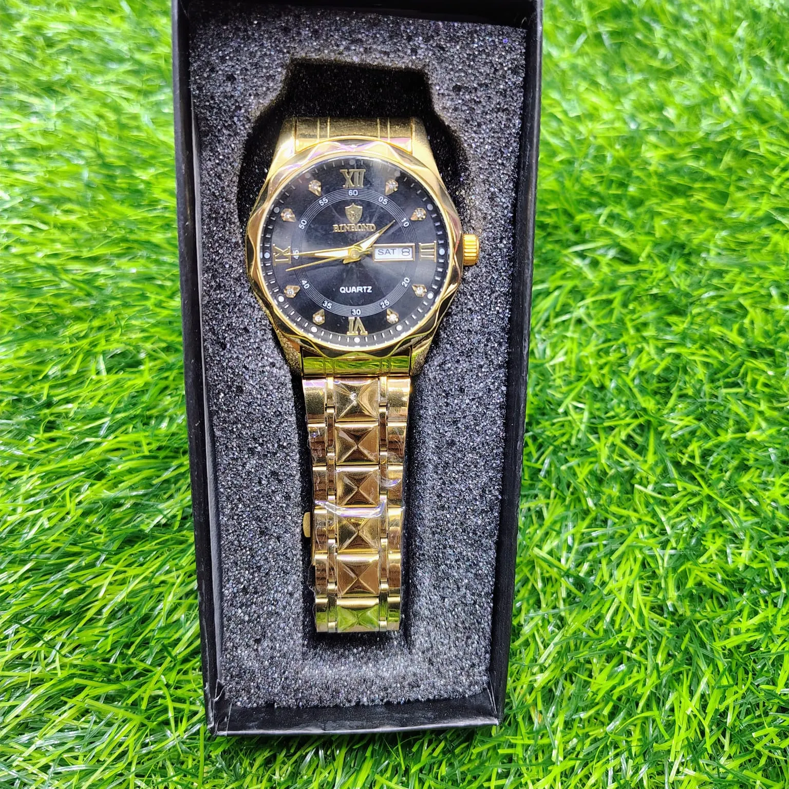 Picture of BINBOND 2521 Luxury Brand Luminous Quartz Watch For Men (golden black)