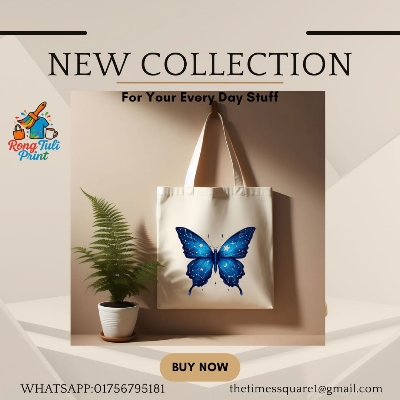 Picture of . Aesthetic Printed Tote Bag – College, Office & Shopping Bag for Women