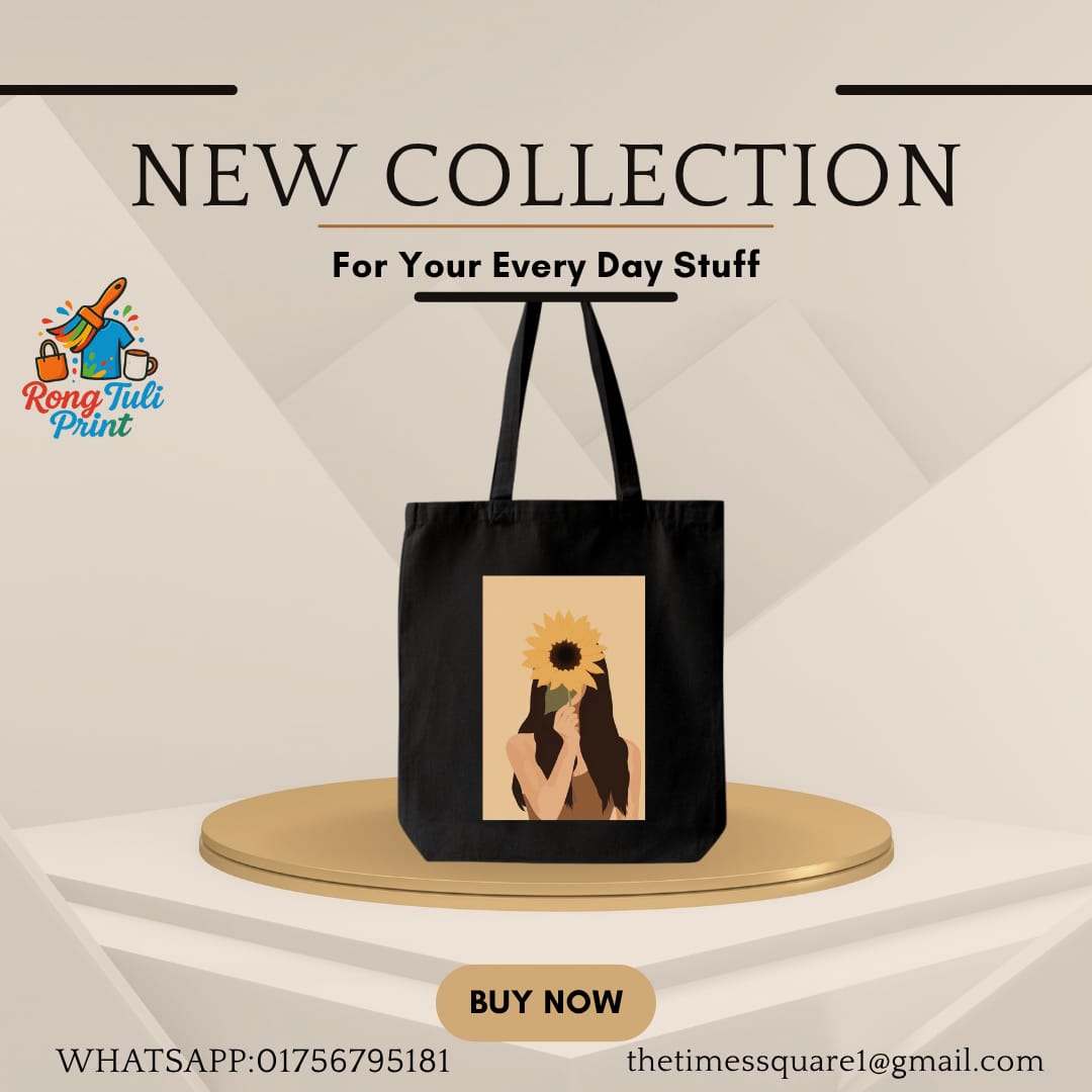 Picture of Cotton Tote Bag – Girls College Bag | School Use | Reusable & Eco-Friendly