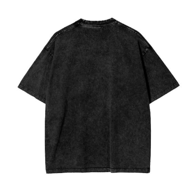 Picture of Acid Wash Oversized T-Shirt for Man & Woman Black
