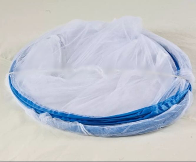 Picture of Instant Pop-Up Double Bed Mosquito Net - Elegant Comfort Camping/Travel Accessory - Off White