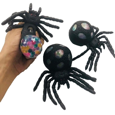 Picture of Spider Mesh Squishy Stress Squeeze Balls for Kids Stocking Stuffers 1pcs - Black