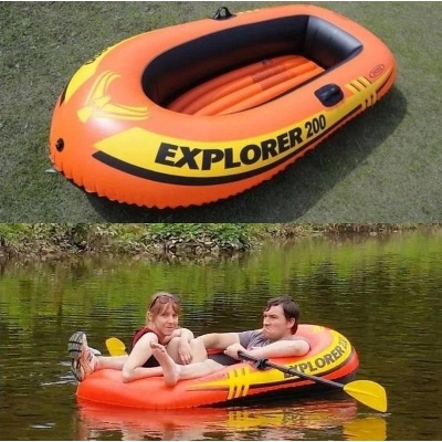Picture of Intex Explorer 200 Inflatable Two Person Boat - Rose Red