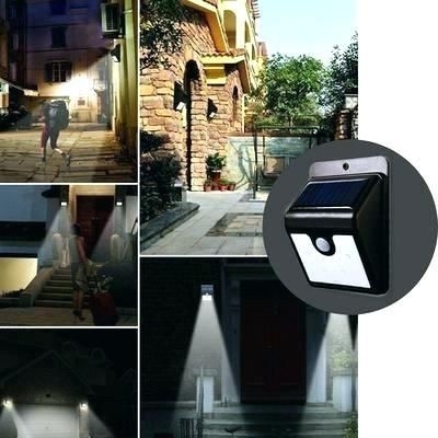 Picture of Solar Day Night Motion Sensor Outdoor Garden Security Wall Light - Black