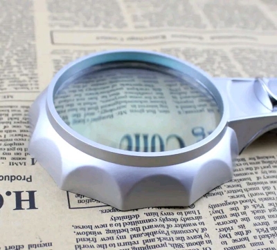 Picture of Illuminated Magnifying Glass LED Folding Stand - Black