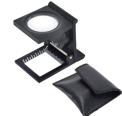 Picture of Linen Test Three Folding Counting Magnifiers With Scale Textile Jewelry Collection Repair - Black