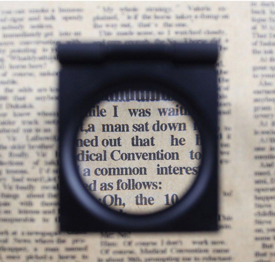 Picture of Linen Test Three Folding Counting Magnifiers With Scale Textile Jewelry Collection Repair - Black