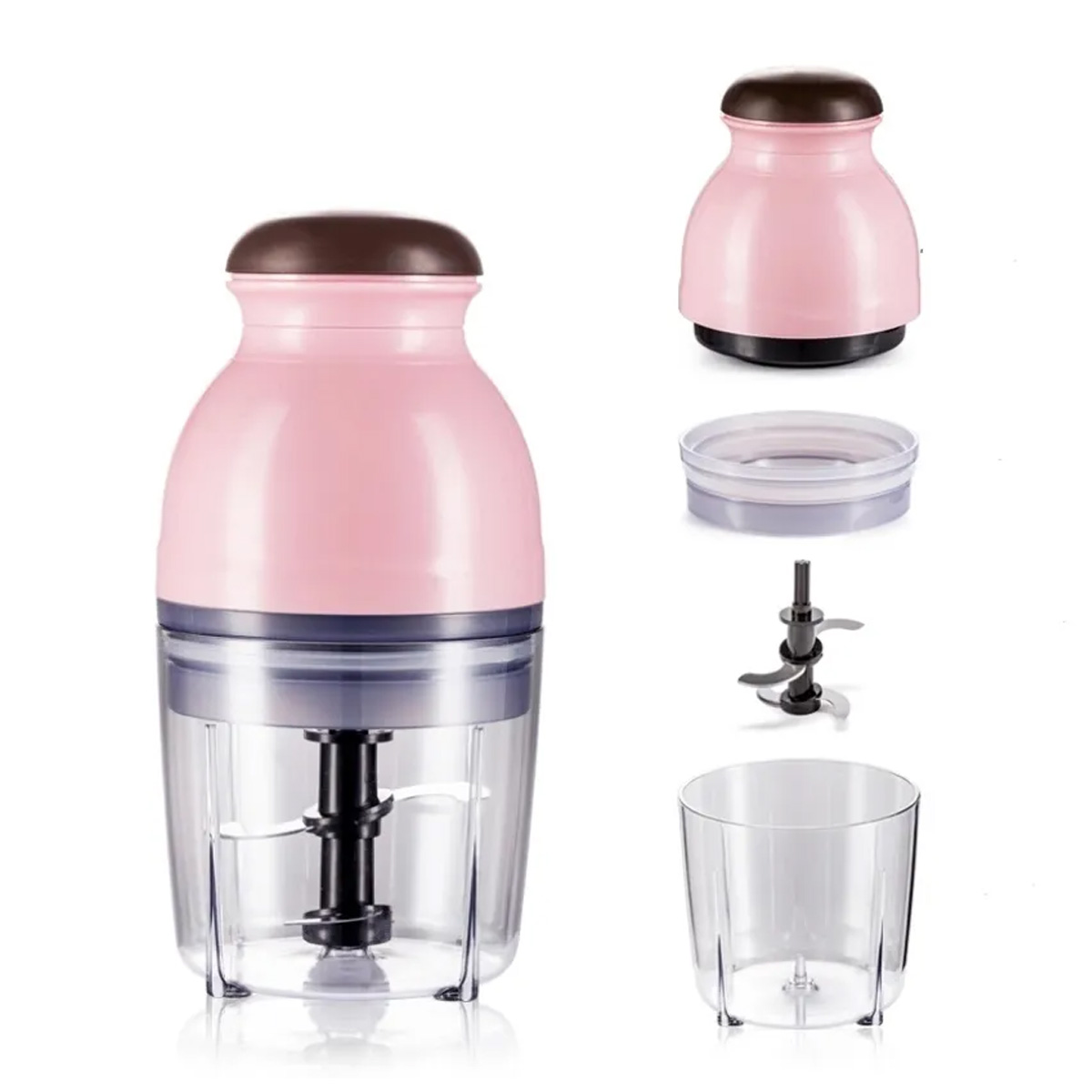 Picture of Multifunction Capsule Cutter Quatre Unique Blender System Design Mini Electric Food Processor and Chopper, Mixer, Meat Grinder, Crusher, Mincer