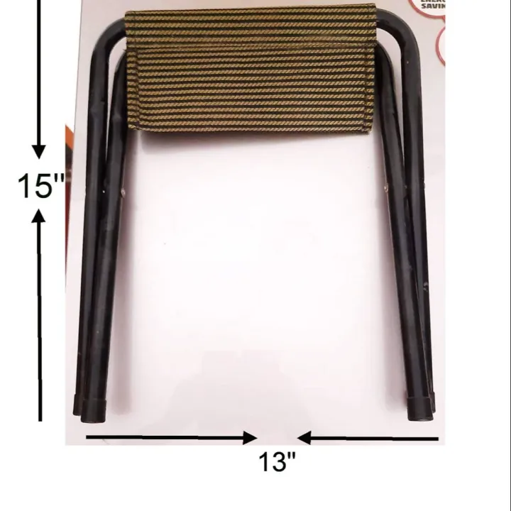 Picture of Outdoor Hiking Fishing Picnic Folding Stool Portable Triangle Chair - Grey