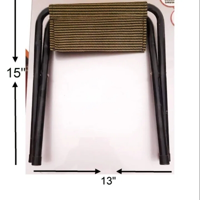 Picture of Outdoor Hiking Fishing Picnic Folding Stool Portable Triangle Chair - Grey