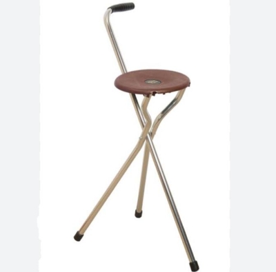 Picture of Walking Stick Seat Anywhere chair brown color চেয়ার হিসেবেও ব্যবহার করা যায় - Brown