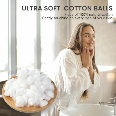 Picture of Cotton Balls Safe Soft Non Floure Scent 40g
