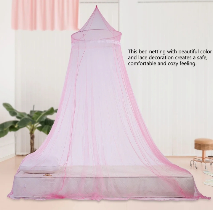 Picture of Children Hanging Lace Round Dome Canopy Mosquito Net Room Decor