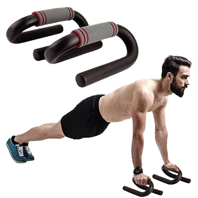 Picture of S Shape Push up Bar Stand (Multicolour) - Black