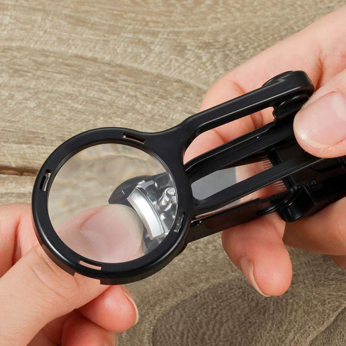 Picture of Exclusive Nail Cutter with Magnifying Glass multicolor Magnifying Glass Nail Cutter Clear  View Reduce Eyestrain Stainless Stee - Multicolor