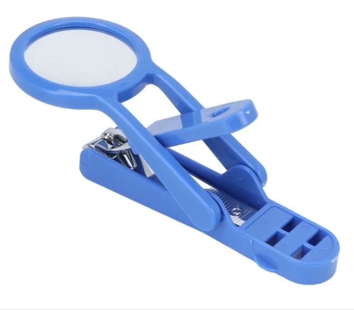 Picture of Exclusive Nail Cutter with Magnifying Glass multicolor Magnifying Glass Nail Cutter Clear  View Reduce Eyestrain Stainless Stee - Multicolor